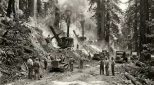 Construction equipment digging